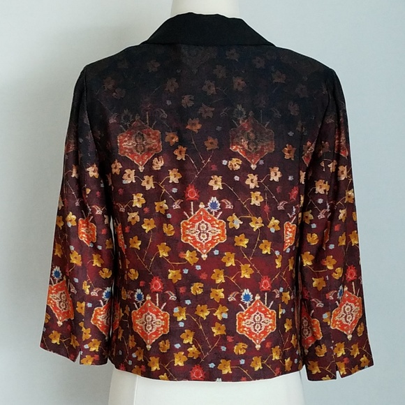 Anthropologie Cartonnier Floral Open-Front Blazer - Picture 2 of 7